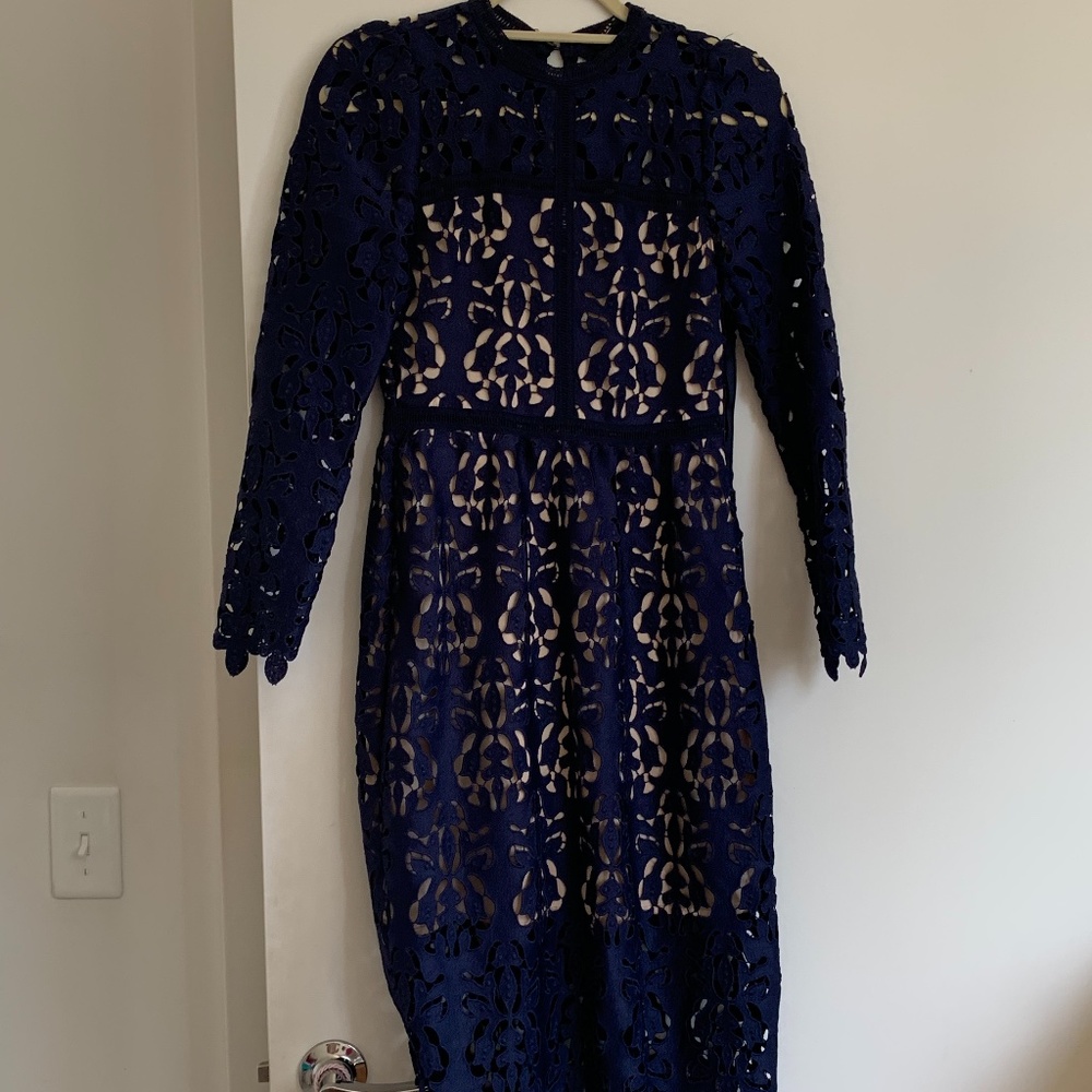 Dark blue Mid length dress